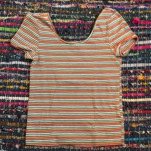 A colored striped shirt